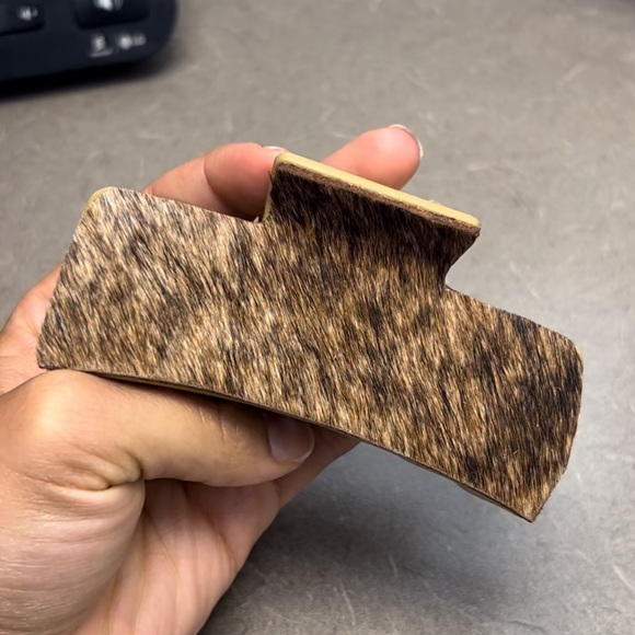 Cow Hide Hair Clips - Picture 5 of 10